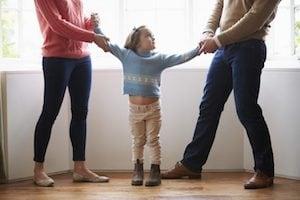 Parents fighting for their child custody